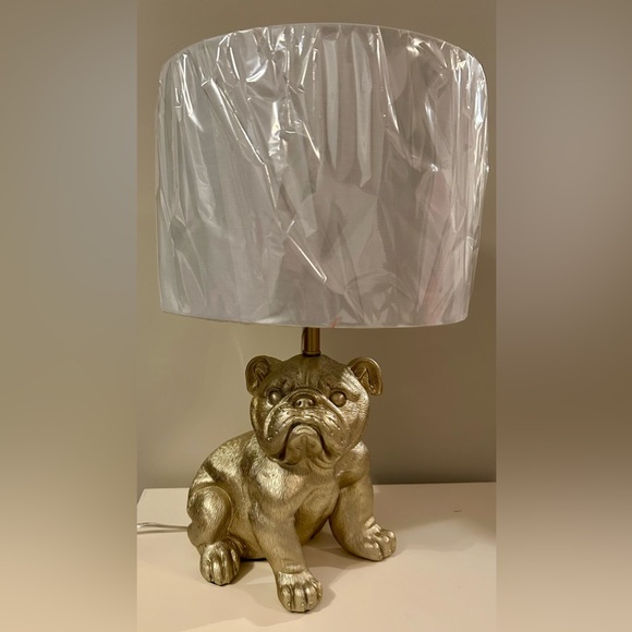 Gold Bulldog Table Lamp - Picture 1 of 5